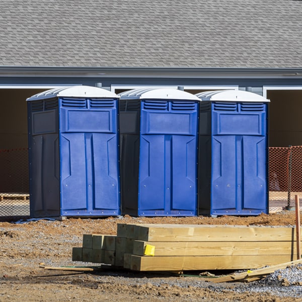 what is the cost difference between standard and deluxe porta potty rentals in Fred TX